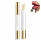 Lavertu Renewal Adaptive Lip Oil with applicator and example of application on the lips