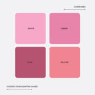 Adaptive shade guide for LAVERTU Lipstick Excellent - White, Green, Blue, Yellow.