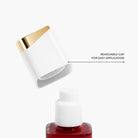 Detail of LAVERTU Nail Polish packaging showing the removable cap for easy application with a clean, minimal design.